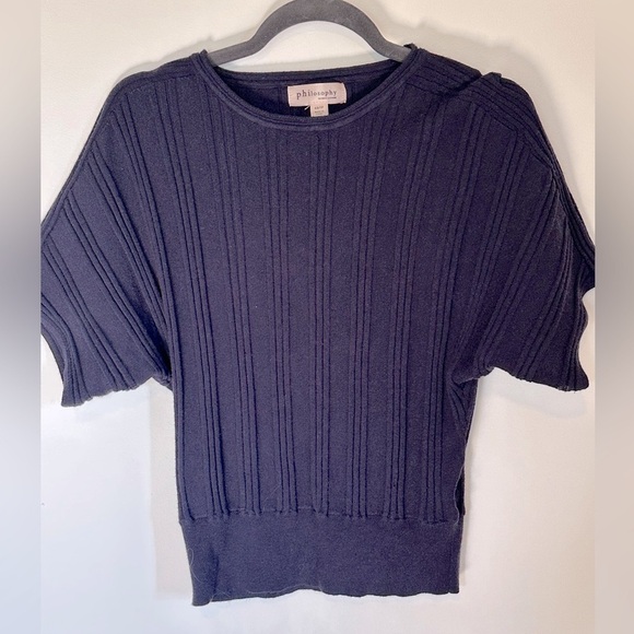 Philosophy Deep Blue Knit Top - Picture 1 of 4